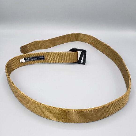 5.11 Tactical Trainer Belt 59409 Tan Nylon Men Size XL 40-42 Heavy Duty 1.5 inch - Picture 6 of 15